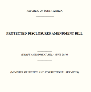 Draft Protected Disclosures Amendment Bill