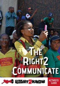 Right2Know Activist Guide to the Right to Communicate
